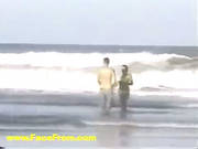 Young Couple Want Fuck On The Beach