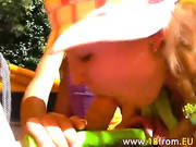 Two 18yo Russian Chicks Sucking My Cock