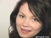 Big Titty Brunette Blowjob