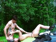 Drunk Girlfriends Seduced On A Picnic.