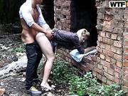 Next Door Blonde In Anal Outdoor Fuck