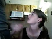 Cute Teen Blows Her Bfs Cock