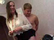 Russian Mature Housewife With Young Boy
