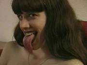 Kissing Lesbians! Extreme Long Tongue!