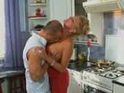 German Milf Fucked In The Kitchen