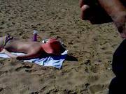 Jerking, Cumming And Abusing Girl On The Beach