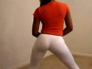 Black Chick In Yoga Pants