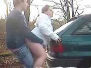 Amateur Couple Fuck Outside!