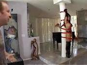 Dirty Girl Bound, Whipped And Creampied By Her Boss