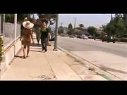 Dark Woman Walking Exposed In Public