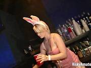 Glamorous Dilettante Chick Pleases Herself In Public