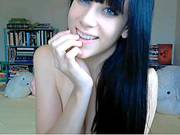 Gorgeous Brunette Hair Masturbating