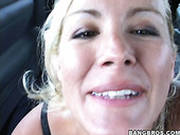 Funny Blonde Milf Renee Has Sexy Fun With Dick In The Van