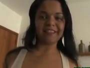 Brazilian Teen Doing A Cute Striptease