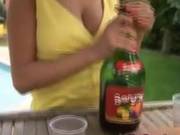 Russians Fucking Outside By The Pool Bar