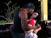 Brutal Black Dick Eats Kelly Amaral Pussy Outdoors