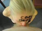 Blonde Slave Woman Sucking A Cock Pov