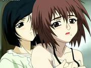 Anime Lesbians Rubbing Round Tits Clip