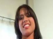 Busty Latin Babe Fucking On The Couch