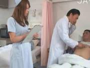Busty Nurse Goes Above And Beyond With The Patient 