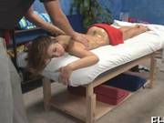 She Gets To Be Massaged Hard By Her Man 