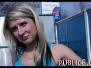 Pretty Amateur Blonde Czech Girl Fucked In A Gasoline Station
