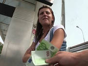 Tight Amateur Girl Twat Banged In Public Location For Money