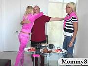 Stepmom Films Teen Fucking With Her Iphone To Show To Her Dad