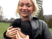 Slutty Real Amateur Hottie Flashes Her Tits And Gets Fucked In The Park