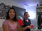 Amateur College Teens Get Laid At A Big Dorm Room Party