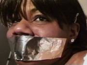 Hot Black Bitch Put Into Bondage