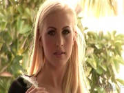 Blonde Girl Next Door Bares Her Tits