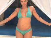 Bikini On Black Playboy Model