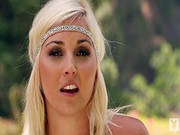 Hot Blonde Gets Naked Outdoors