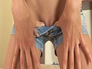 Pussy Spread And Dildo Inserting
