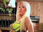 Chesty Blonde Is Friendly On Video