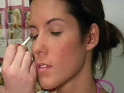 Teen Model Put In Makeup