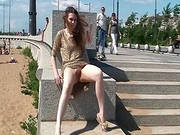 Spreading Some Legs On The Beach