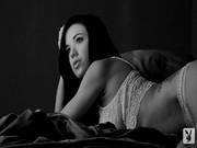 Hot Playboy Girl In Black And White