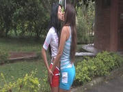 Sexy Chicks Eating Pussies Outdoors