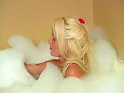 Gorgeous Blonde In The Bathtub