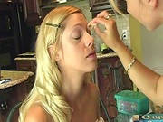 Pretty Girl Sits For Her Makup