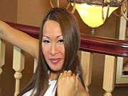 Frisky Model In Short White Skirt