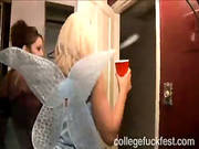 Lesbian Coeds Making Out