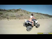 Hot Ass Babe Riding An Atv Sucks Huge Cock And Gets Fucked