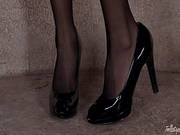 Glamorous Solo Girl In Stockings