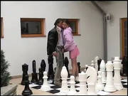 Sexy Babe Fucking On A Chess Floor