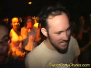 Drunk Girls Having A Small Orgy Together In A Night Club