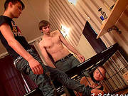 Pretty Sex Slave With A Hot Tattooed Body Being Tortured And Fucked By Strangers