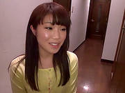 Salacious Japanese Slut With A Hairy Pussy Enjoying A Hardcore Fuck In Her Bathroom